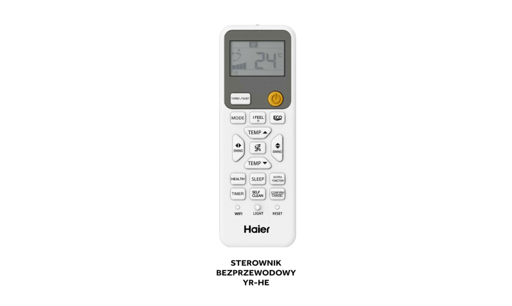Haier Pearl Premium Plus — Pilot bezprzewodowy — zdjęcie producenta